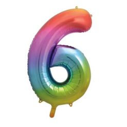 Westcoast Balloon 56806 Number 6 Rainbow