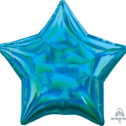 Westcoast Balloon 39268 Iridescent Cyan Star