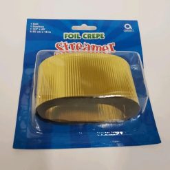 Alternative view of Westcoast Balloon 18070 60Ft Crepe Metallic Streamer - Gold
