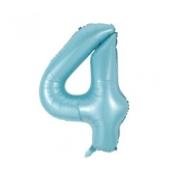Westcoast Balloon Econo Number 4 Pastel Blue