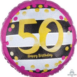 Westcoast Balloon 37164 Pink & Gold 50