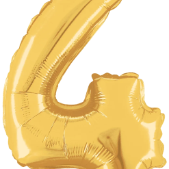 Westcoast Balloon 34844GP Air Fill Number 4 Gold 14In