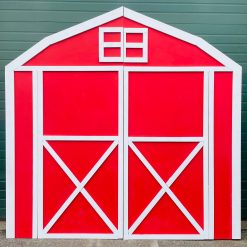 Westcoast Balloon 8Ft Barn Backdrop Rental - Red