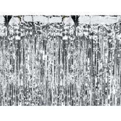 Westcoast Balloon CRT-018 Party Curtain - Silver