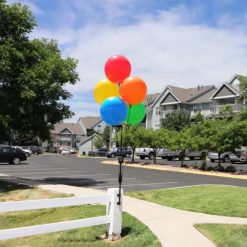 Alternative view of Westcoast Balloon BalloonBobber 5-Balloon Cluster Pole Kit With Brackets With Screws & Bands