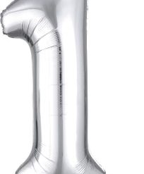 Westcoast Balloon 27981 SuperShape Number 1 Silver