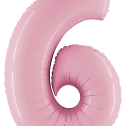Westcoast Balloon 15846MP Megaloons Number 6 Pastel Pink