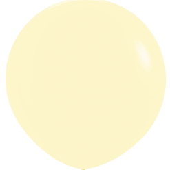Westcoast Balloon 59175 Pastel Matte Yellow 24 Round (10Ct)