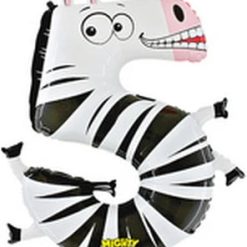 Westcoast Balloon 14945 Zooloon Number 5 Zebra