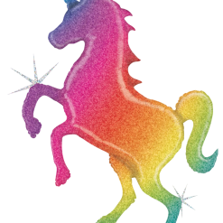Westcoast Balloon 35700 Glitter Rainbow Unicorn