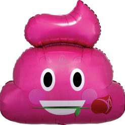 Westcoast Balloon 36761 Emoticon Pink Poop