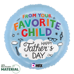 Westcoast Balloon 26441 Favorite Child Father'S Day Doodles