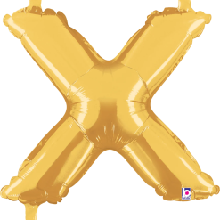 Westcoast Balloon 34925GP Letter X Gold 14In