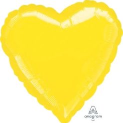 Westcoast Balloon 80049 Metallic Yellow Heart