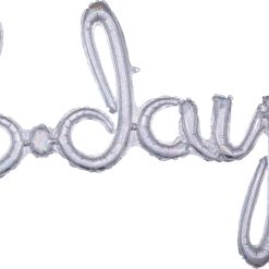 Westcoast Balloon 39174 Script Phrase Bday Holographic