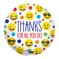 Westcoast Balloon 32644 Emoji Thanks