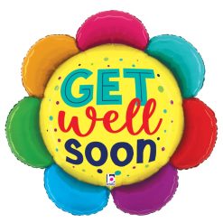 Westcoast Balloon 25374 Get Well Colorful Flower
