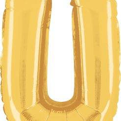 Westcoast Balloon 34922GP Letter U Gold 14In