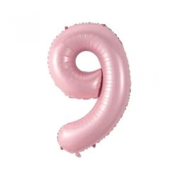Westcoast Balloon Econo Number 9 Pastel Pink