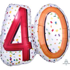 Westcoast Balloon 34445 Rainbow Birthday 40