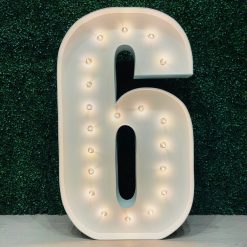 Westcoast Balloon 4Ft Marquee Number 6 Rental