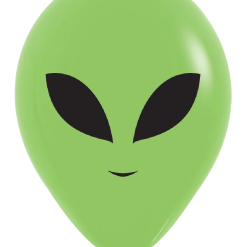 Westcoast Balloon 420585 Alien Neon Green 5 Round (50Ct)