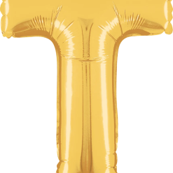 Westcoast Balloon 34920GP Letter T Gold 14In