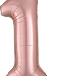 Westcoast Balloon 36210 SuperShape Number 1 Rose Gold