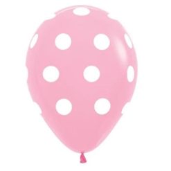 Westcoast Balloon 53310 Polka Dots Pink 11 Round