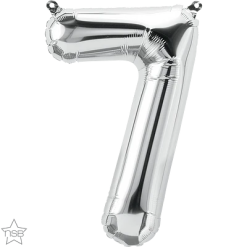 Westcoast Balloon 59095 Air Fill Number 7 Silver 16In