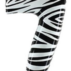 Westcoast Balloon 35847 Zebra Megaloon Number 7