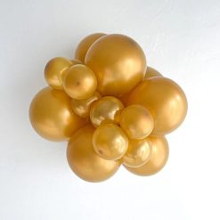 Alternative view of Westcoast Balloon 17031 Tuftex Metallic Gold 17 Round (50Ct)