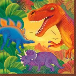 Westcoast Balloon Luncheon Napkin - Prehistoric Dinosaurs