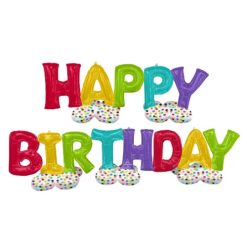 Westcoast Balloon 44490 AirLoonz Happy Birthday Kit