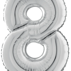 Westcoast Balloon 18848SP Number 8 Silver 28 Megaloon