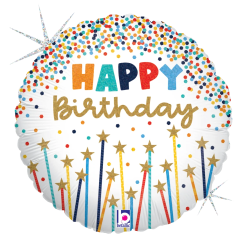 Westcoast Balloon 26117 Birthday Star Candles