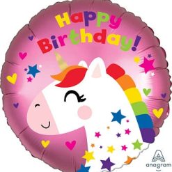 Westcoast Balloon 41293 Satin Unicorn Birthday