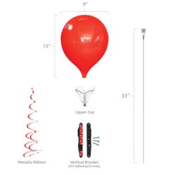 Alternative view of Westcoast Balloon PermaShine 1-Balloon Vertical Bracket Kit