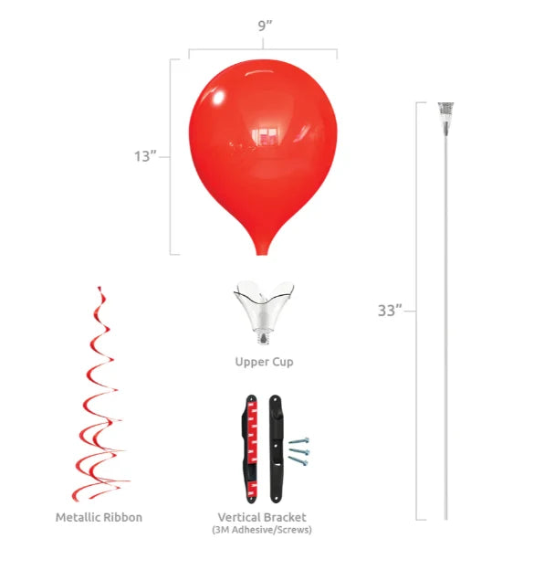 Westcoast Balloon PermaShine 1-Balloon Vertical Bracket Kit - Image 2