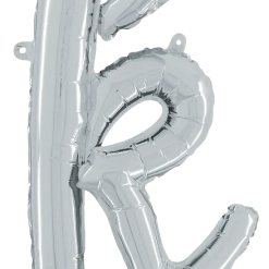 Westcoast Balloon 34711SP Script Letter K Silver