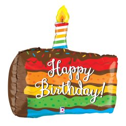 Westcoast Balloon 35254 Rainbow Birthday Cake