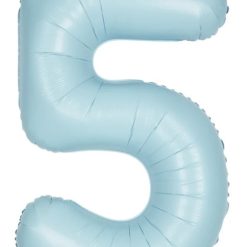 Westcoast Balloon 13895 Number 5 Matte Blue