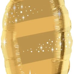 Westcoast Balloon 15573 Metallic Gold Taper Swirl 38