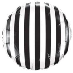 Westcoast Balloon Black Striped Balloon