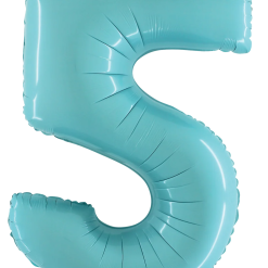 Westcoast Balloon 15845LP Megaloons Number 5 Pastel Blue