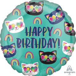 Westcoast Balloon 41770 Cool Kitty Rainbow BD