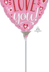 Westcoast Balloon 40547 Love You White Dots