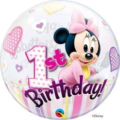 Westcoast Balloon 12862 Bubbles - Minnie Mouse 1St Birthday