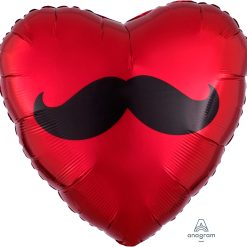 Westcoast Balloon 27624 Mustache Heart