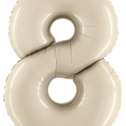 Westcoast Balloon 15848WS Megaloons Number 8 White Sand